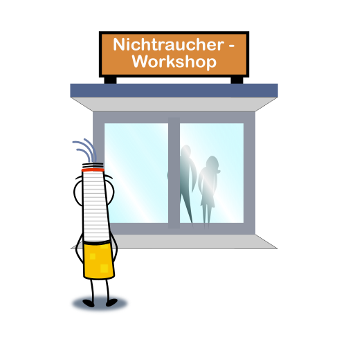 Super Z vor dem Nichtraucher-Workshop